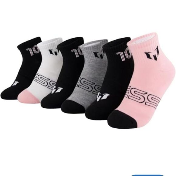 Messi Lifestyle Quarter 6-PK Socks - Picture 1 of 7